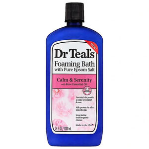 Dr Teal’s Calm & Serenity with Rose Essential Oil Foaming Bath 34oz